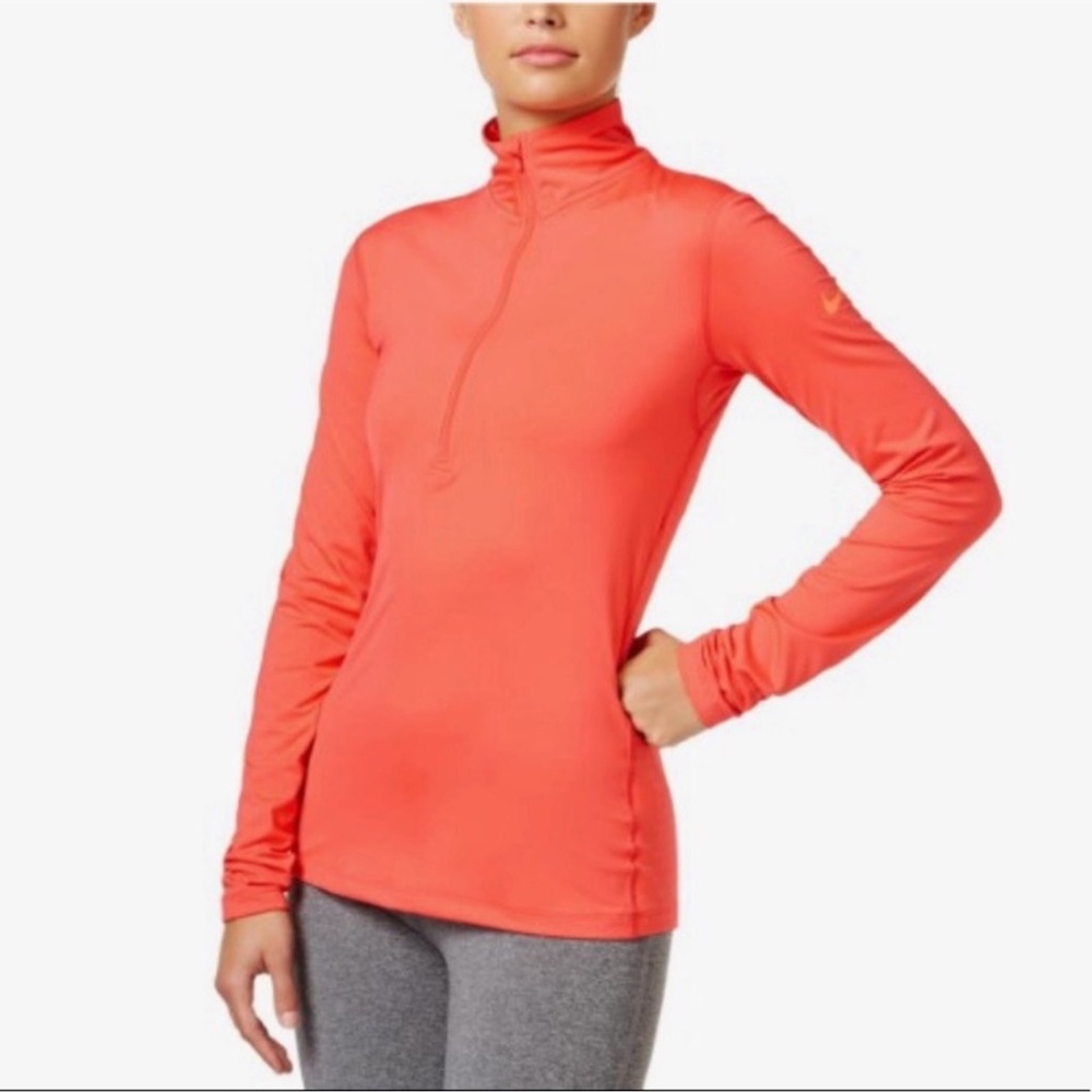 NIKE Dri FIT 1/2 Zip Long Sleeve Top